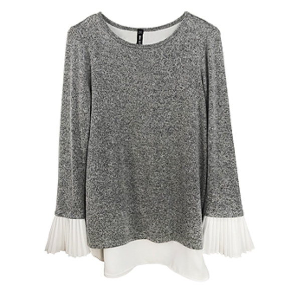 Design Lab By Lord & Taylor Layered Blouse Sweater - Picture 1 of 3